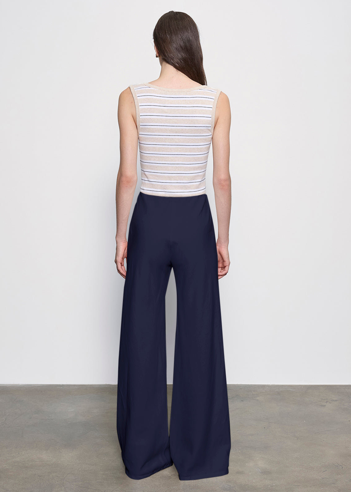 Twill Bias Pant | Navy