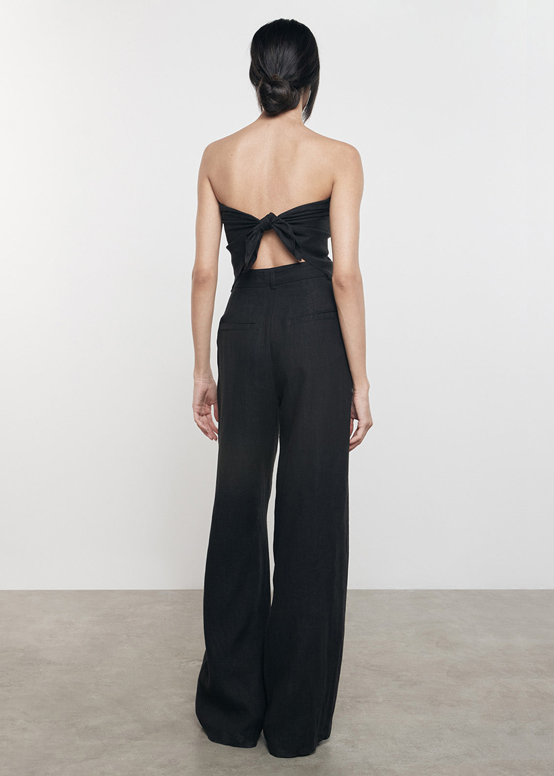 Linen Trouser | Black