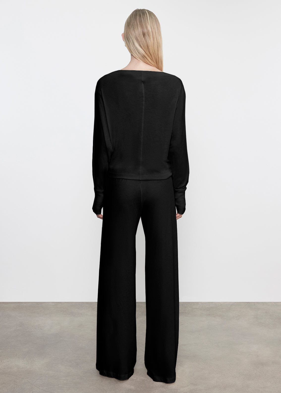 Cashmere Dolman Top | Black