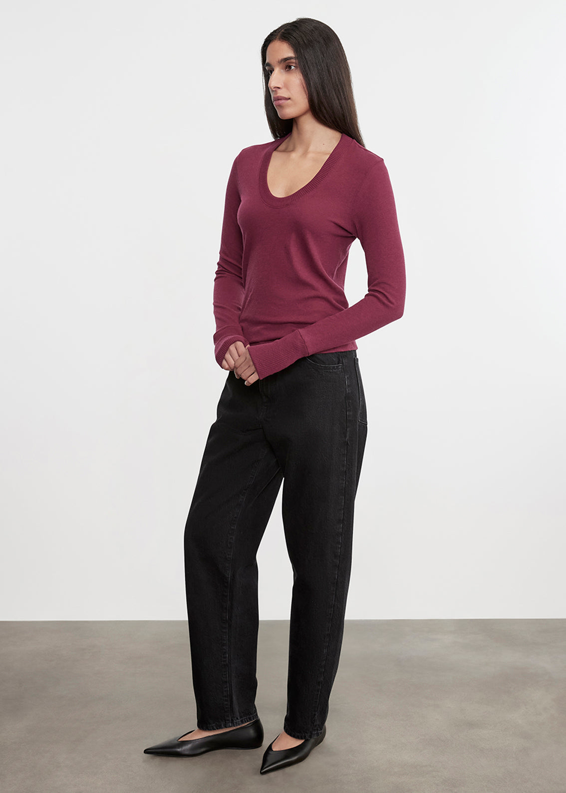 Cashmere Easy Cuffed U | Barolo