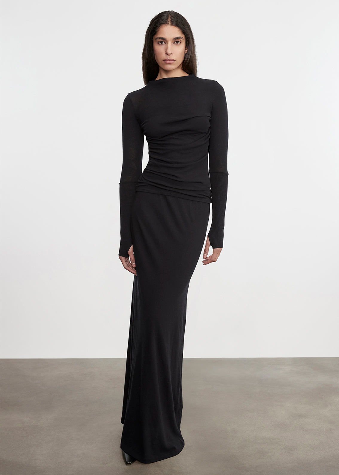 Cashmere Twist Top | Black