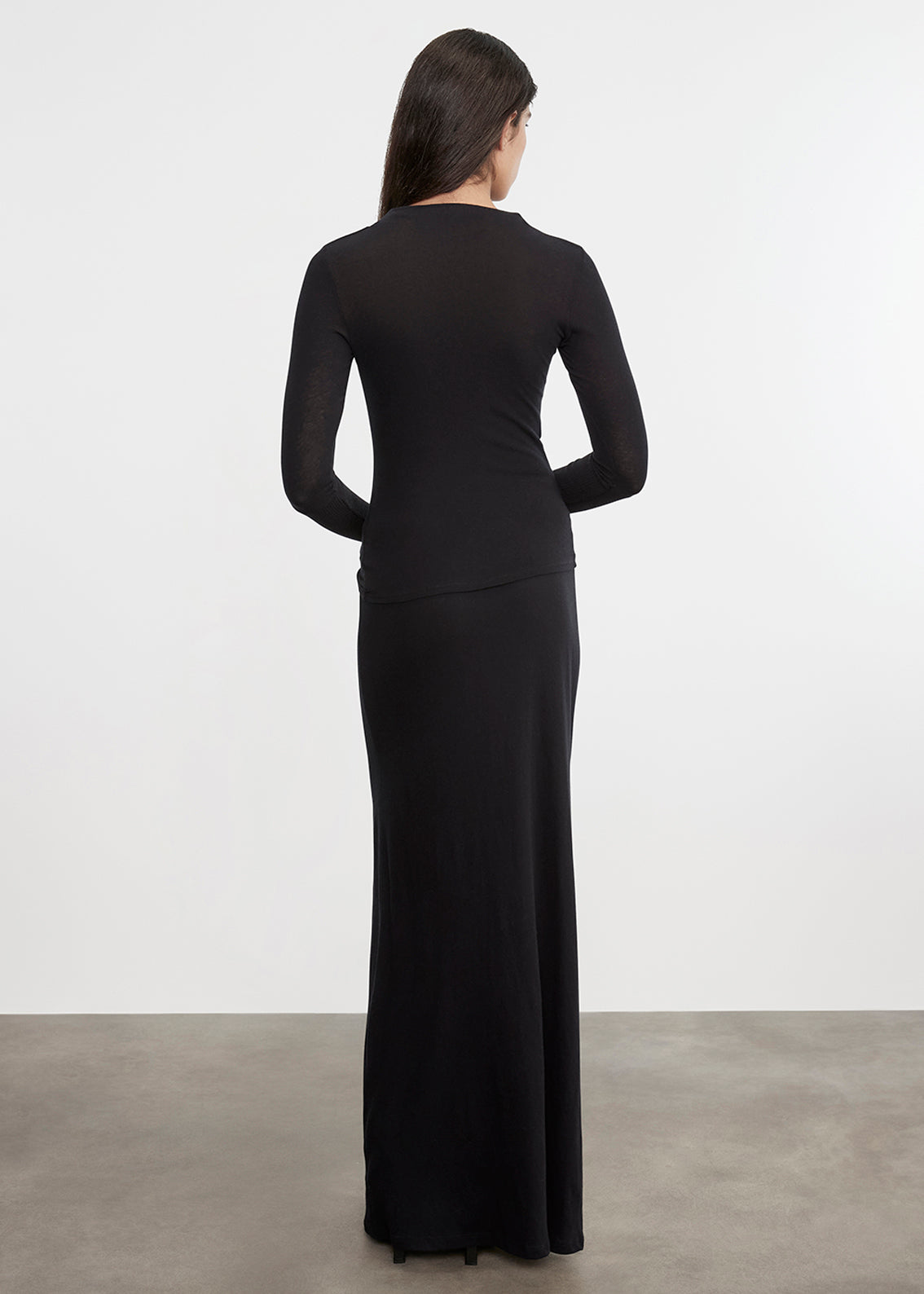 Cashmere Twist Top | Black