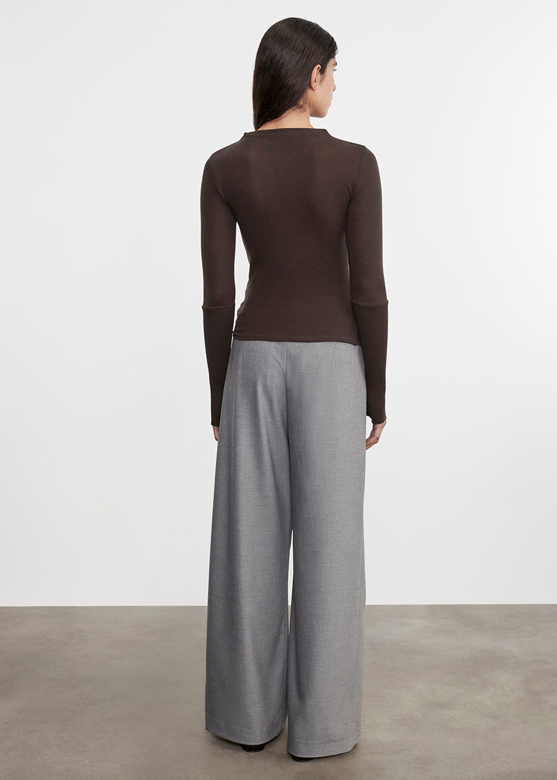 Cashmere Twist Top | Dark Brown