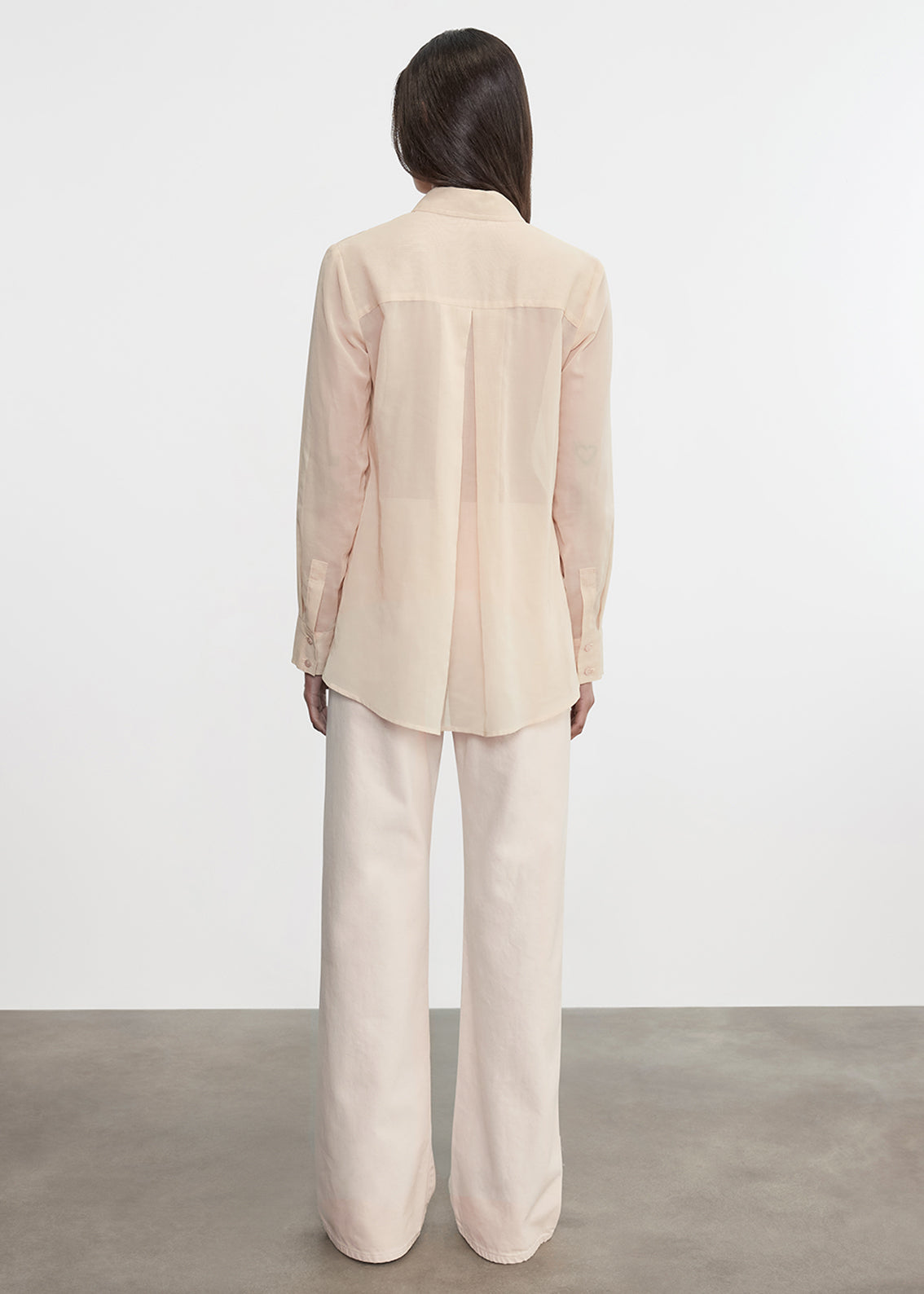 Cotton Organza Shirt | Fawn