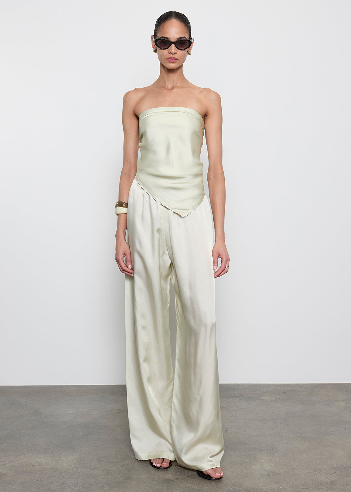 Fluid Twill Pant | Beach Glass – Enza Costa