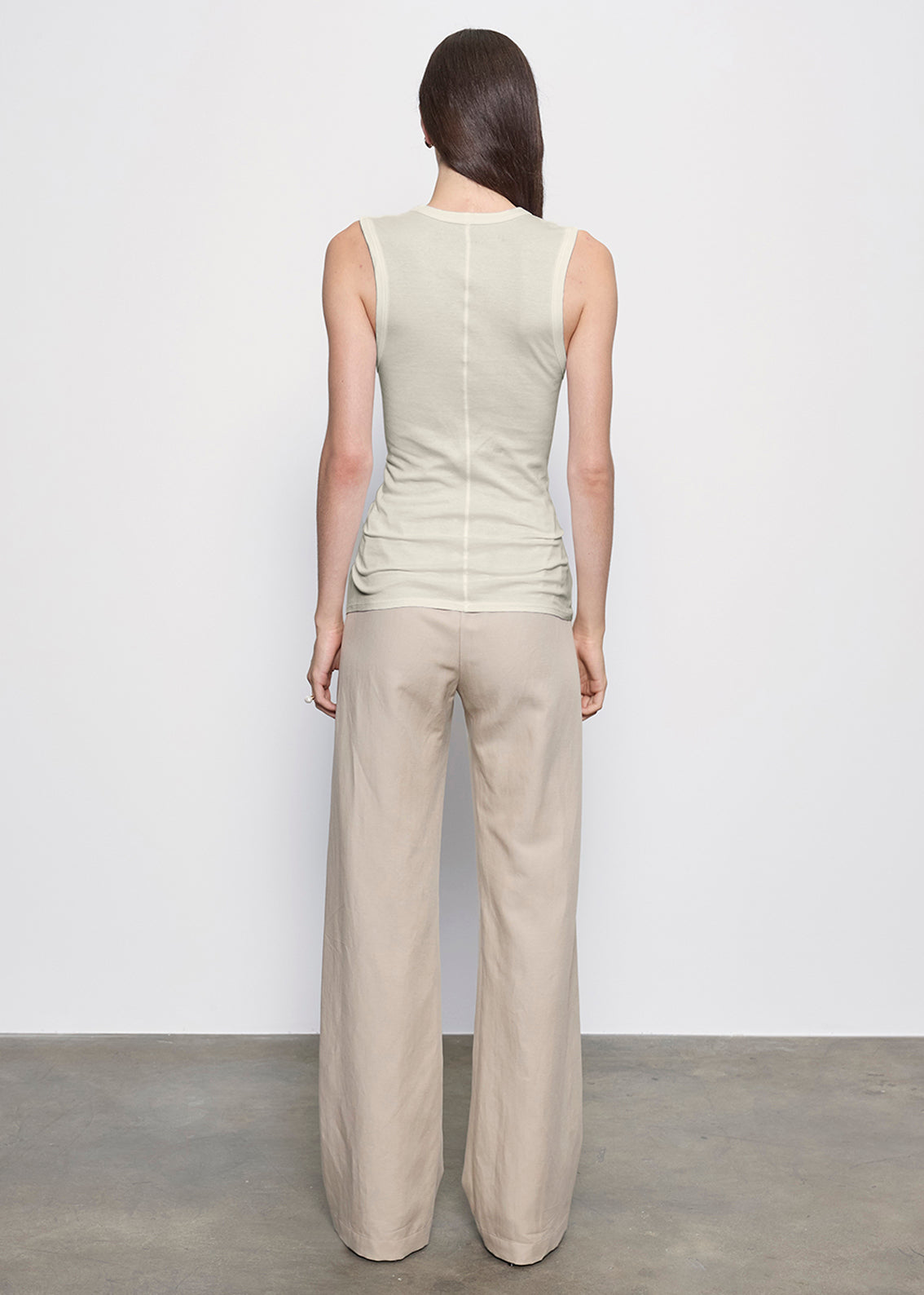 Supima Cotton Essential Sleeveless U | Beach Glass