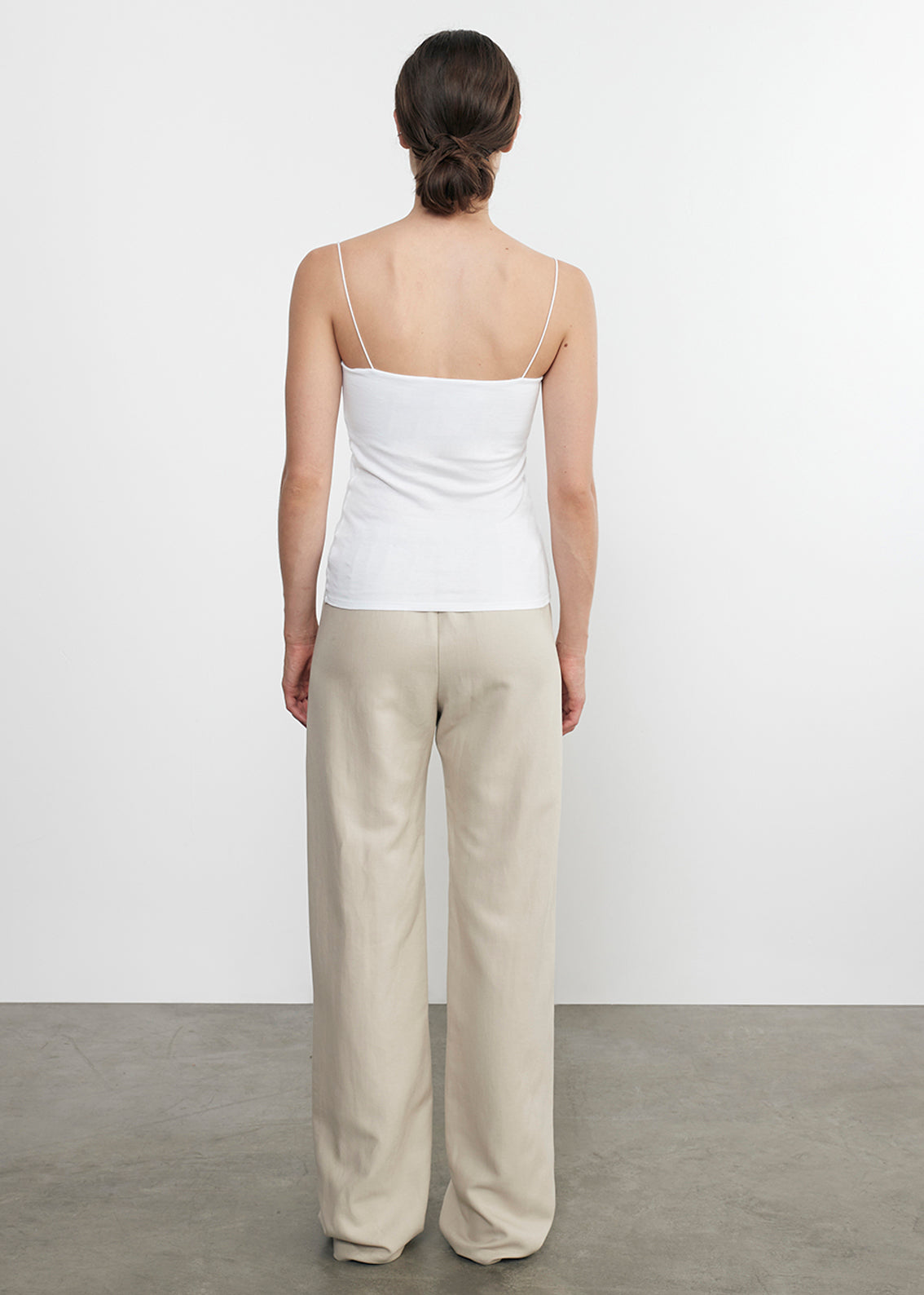 Essential Strappy Tank | White