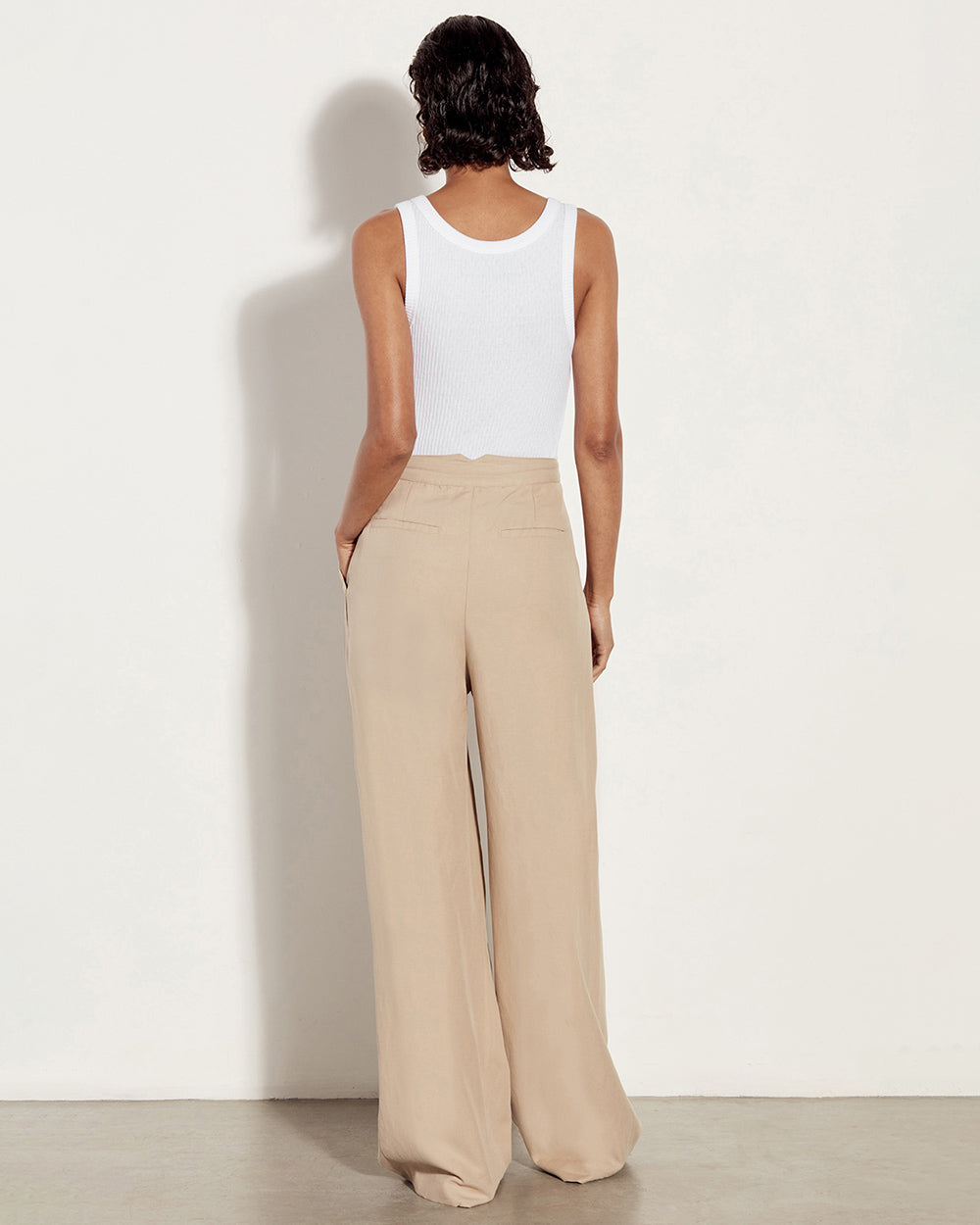 Pointelle Knit Tank | White