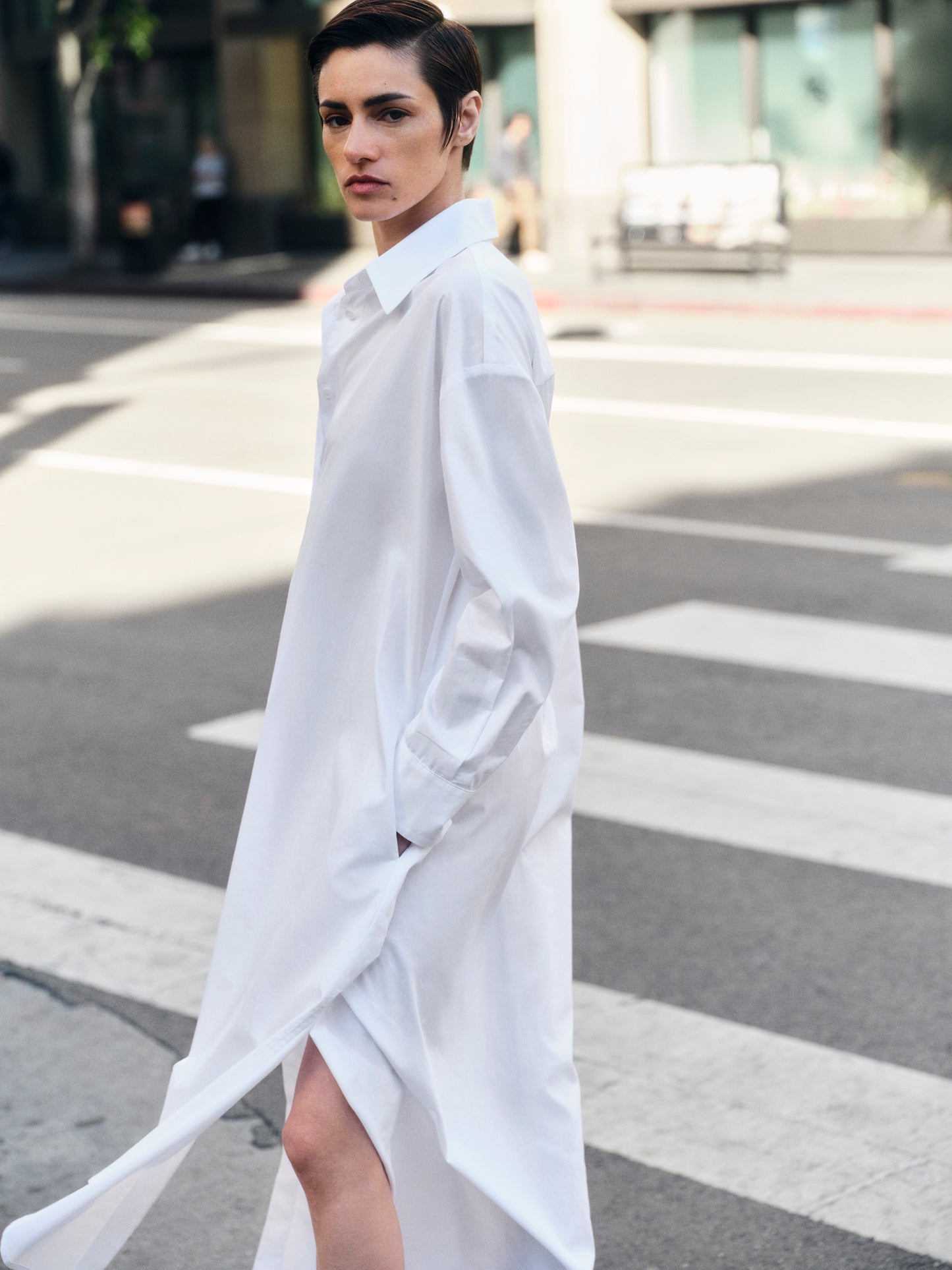Cotton Shirtdress | White