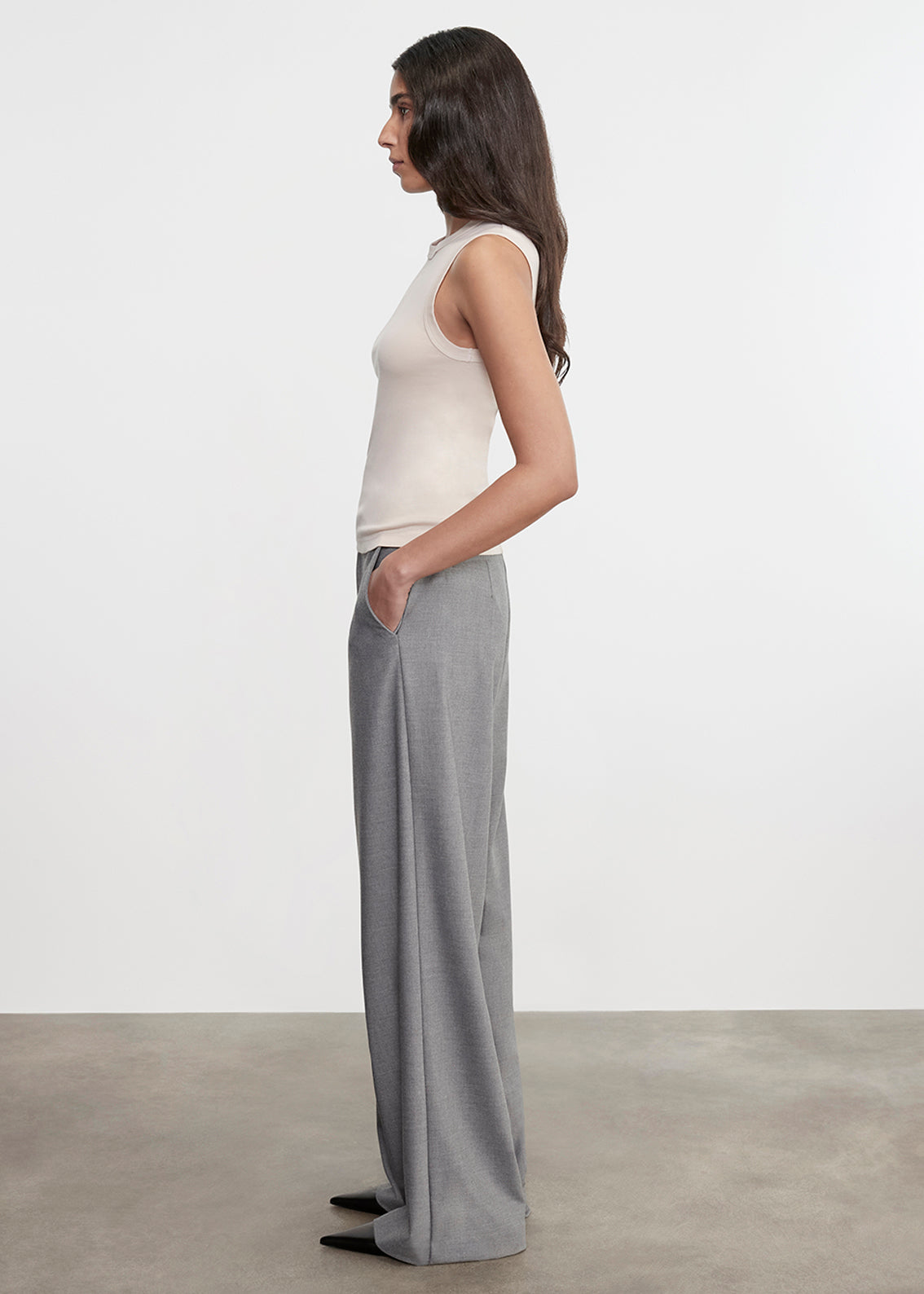 Supima Cotton New Classic Sleeveless Tee | Parchment