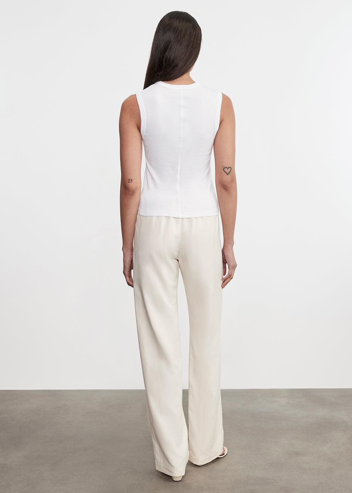 Supima Cotton New Classic Sleeveless Tee | White