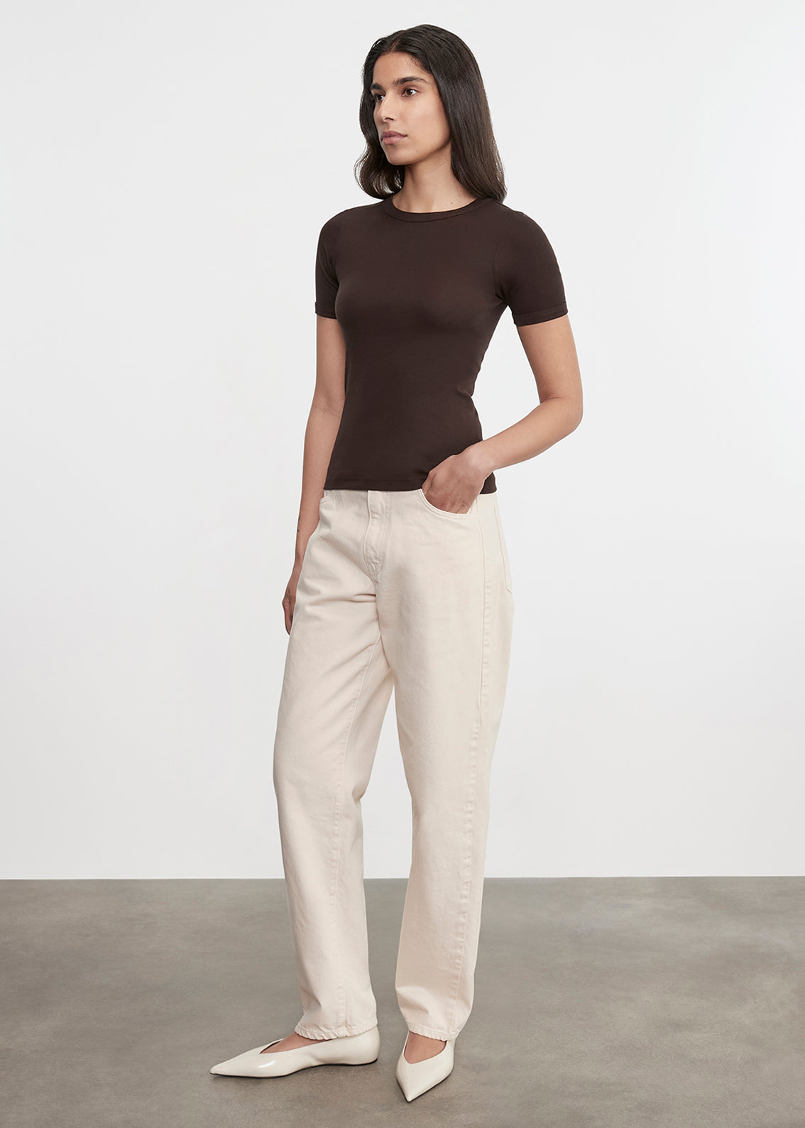 Supima Cotton New Classic S/S Tee | Coffee Bean