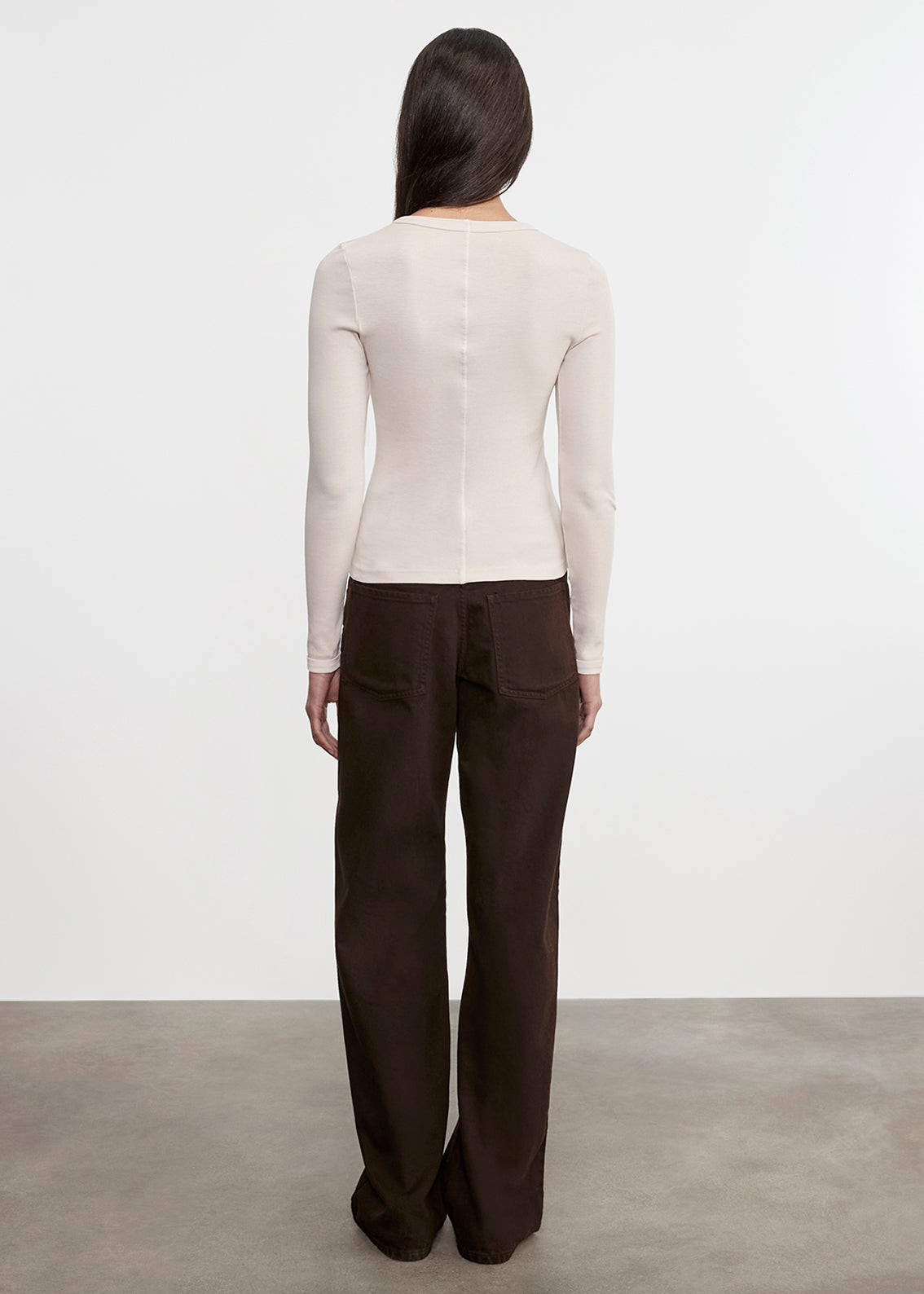 Supima Cotton New Classic L/S Tee | Parchment