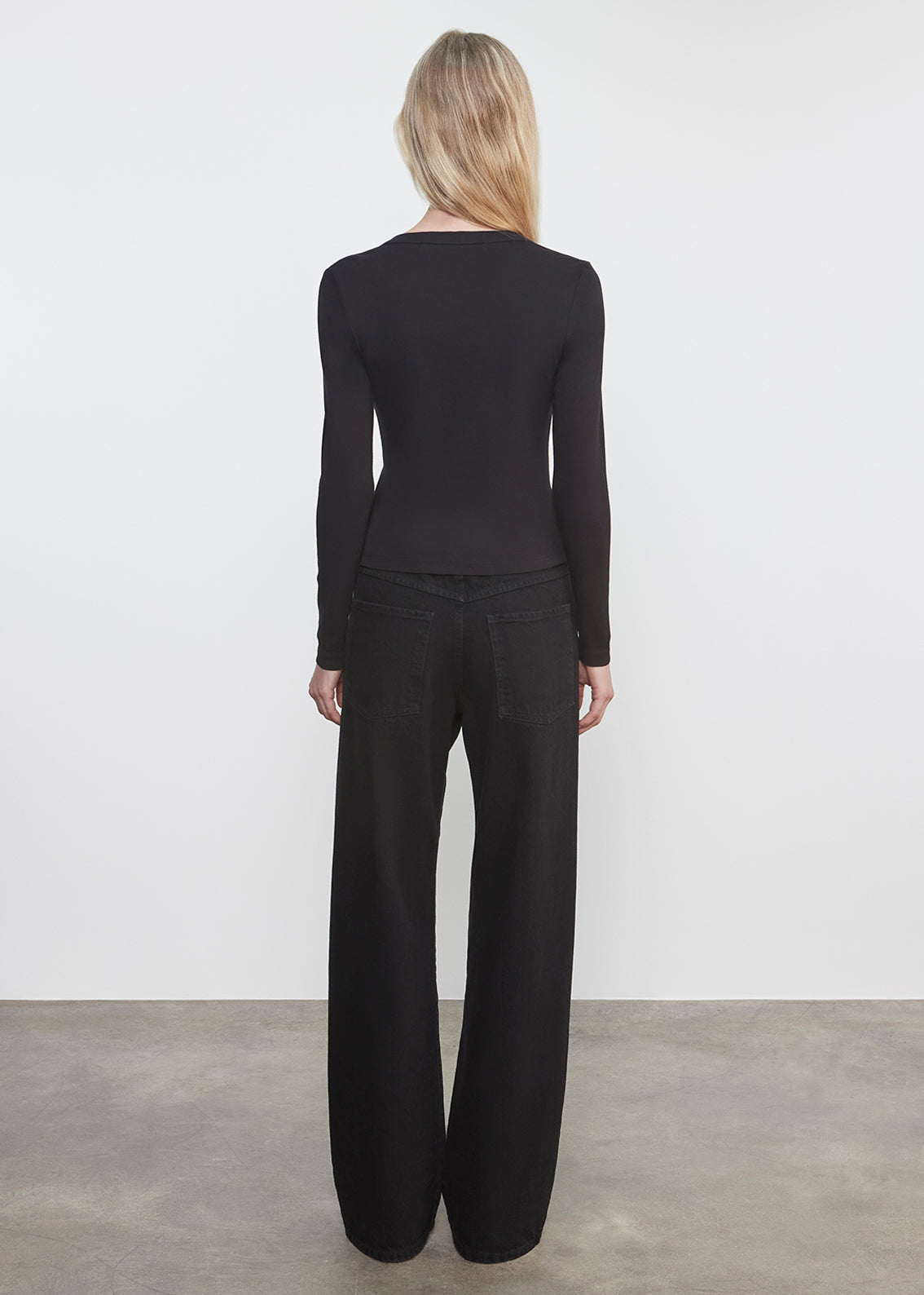 Supima Cotton New Classic V-Neck Cardigan | Black
