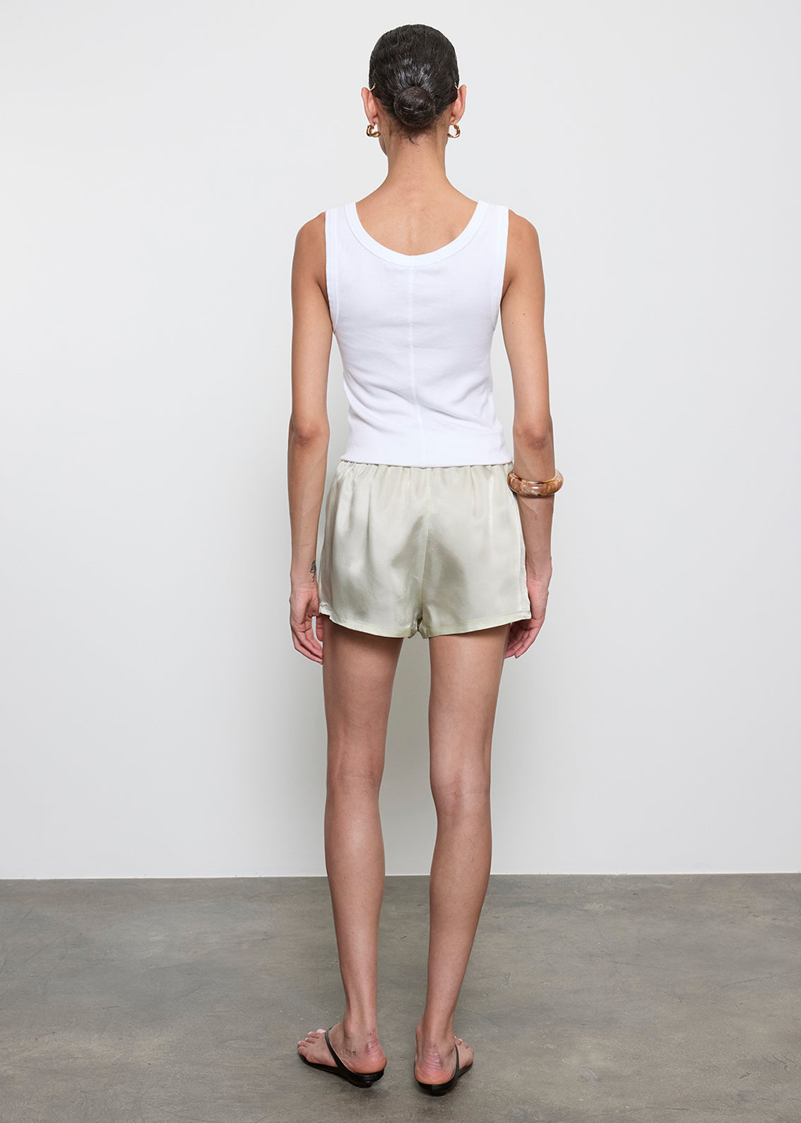 Fluid Twill Slip Short | Beach Glass