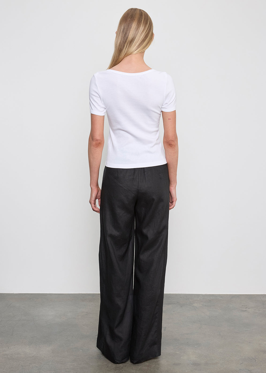 Supima Cotton Bateau Tee | White