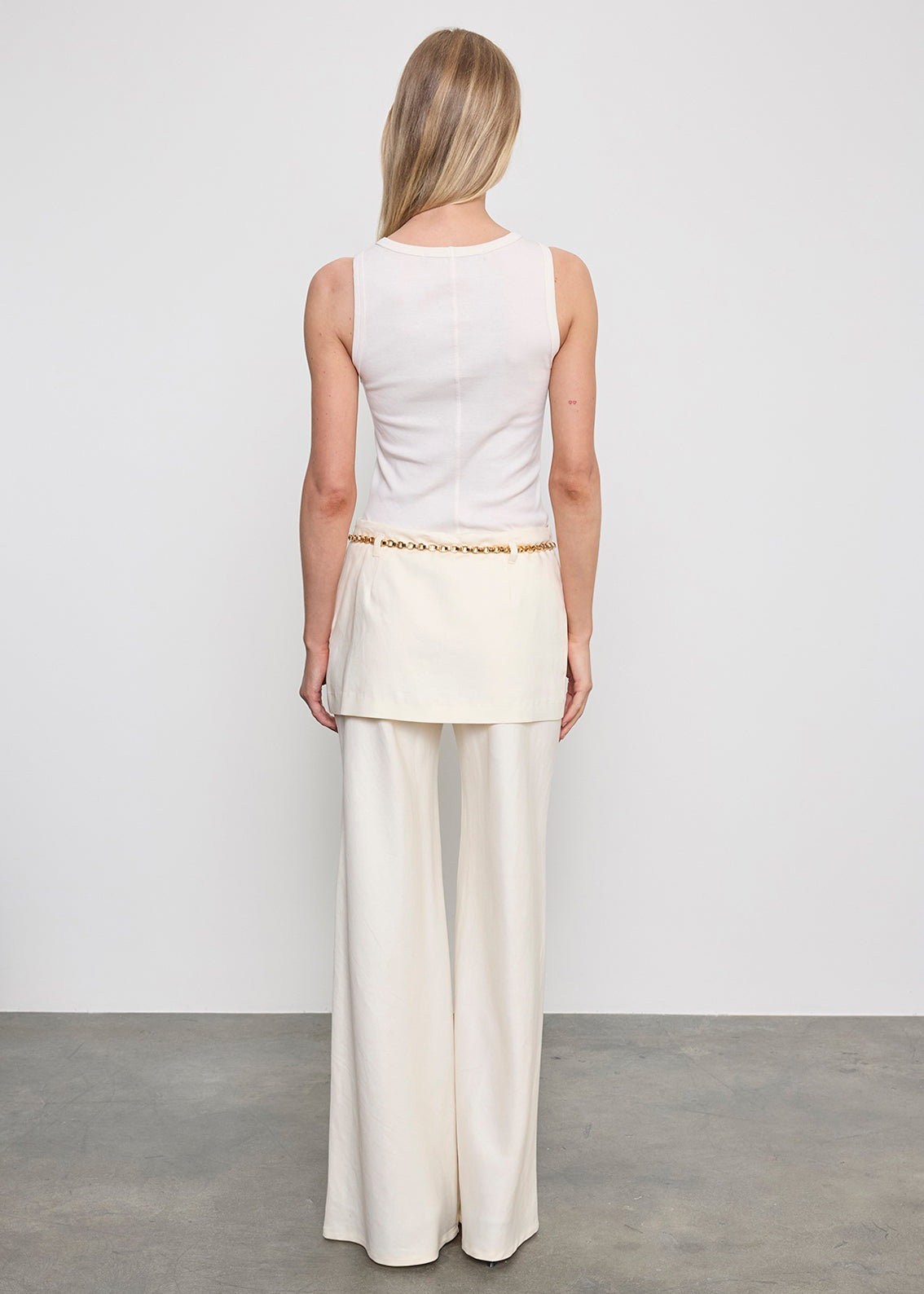 Twill Apron Pant | Vanilla