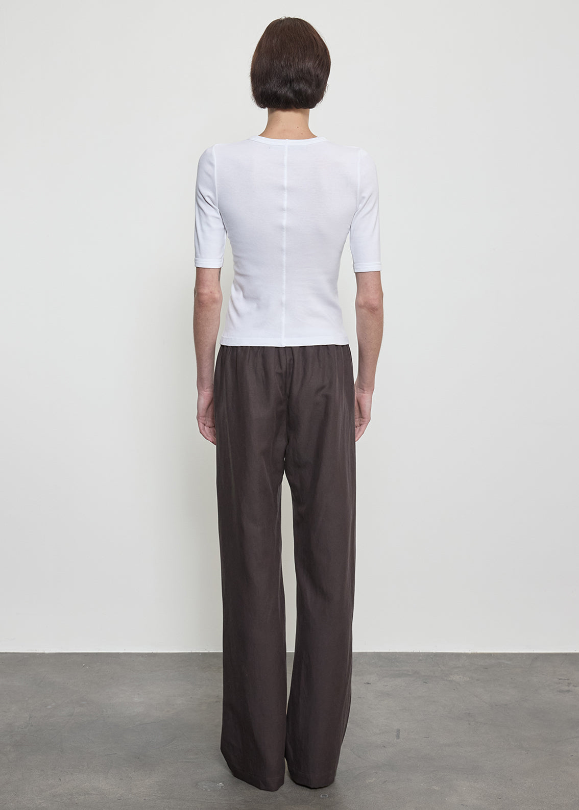 Supima Cotton New Classic Half Sleeve Tee | White