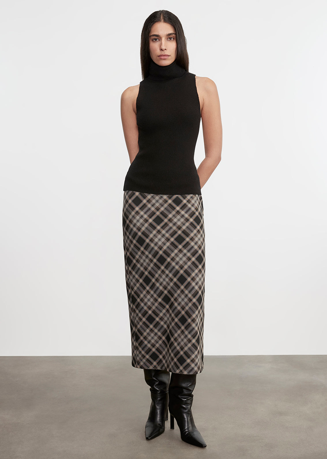 Easy Plaid Bias Skirt | Plaid