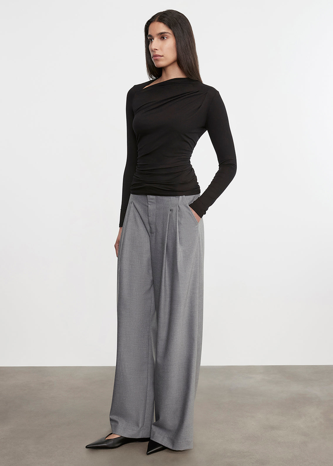 Fluid Jersey Slash Top | Black