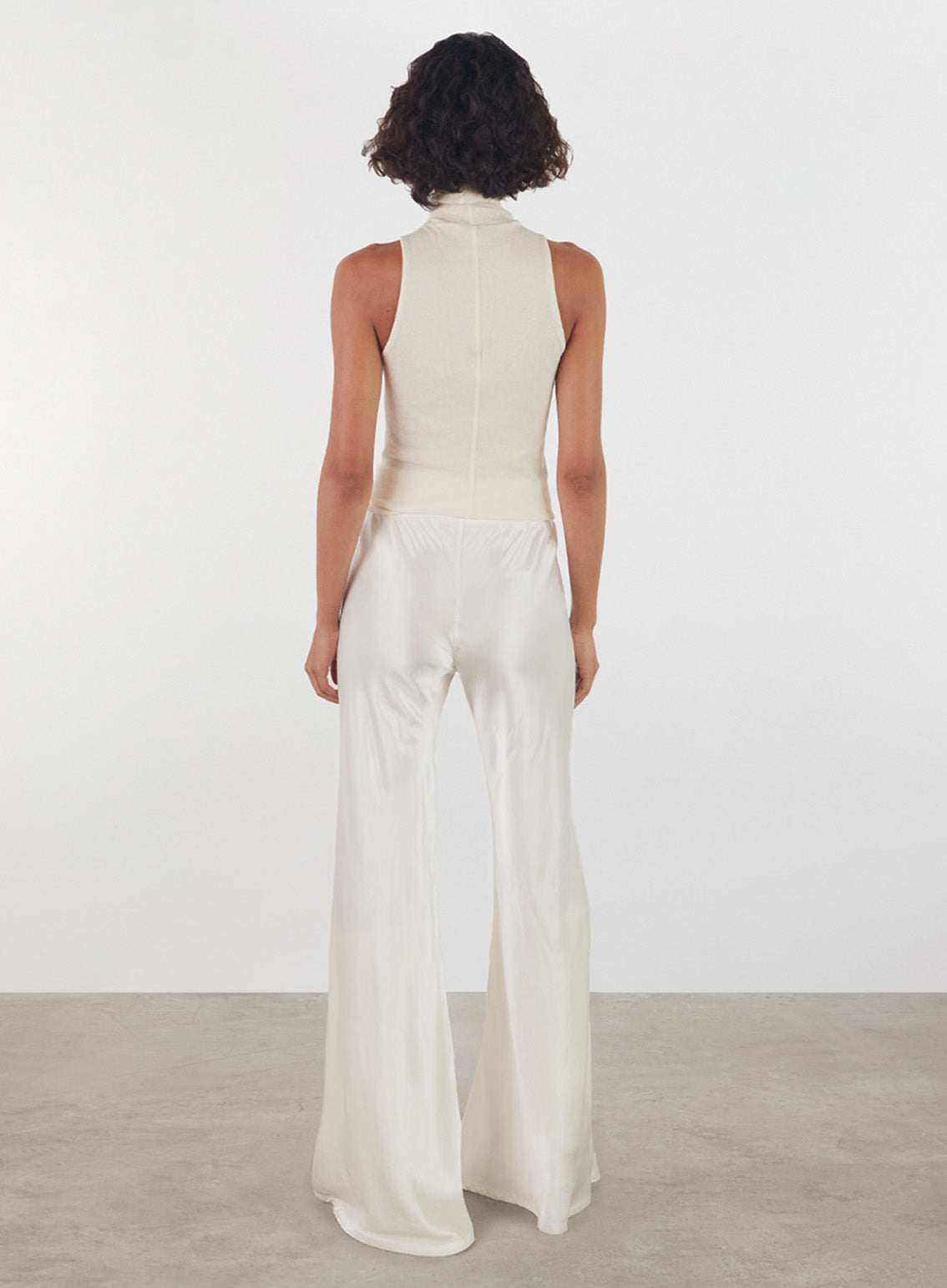 Satin Bias Cut Pant | Cloud