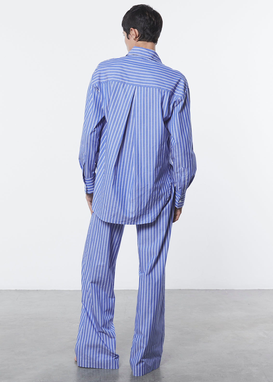 Cotton Shirt | Blue/White Stripe