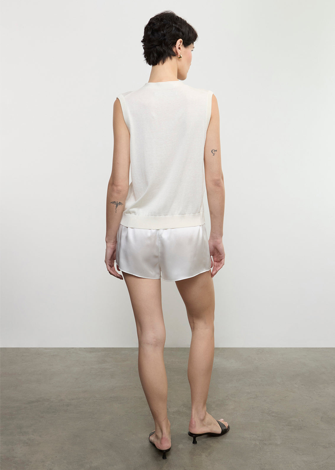 Silk Knit Vest | Off White