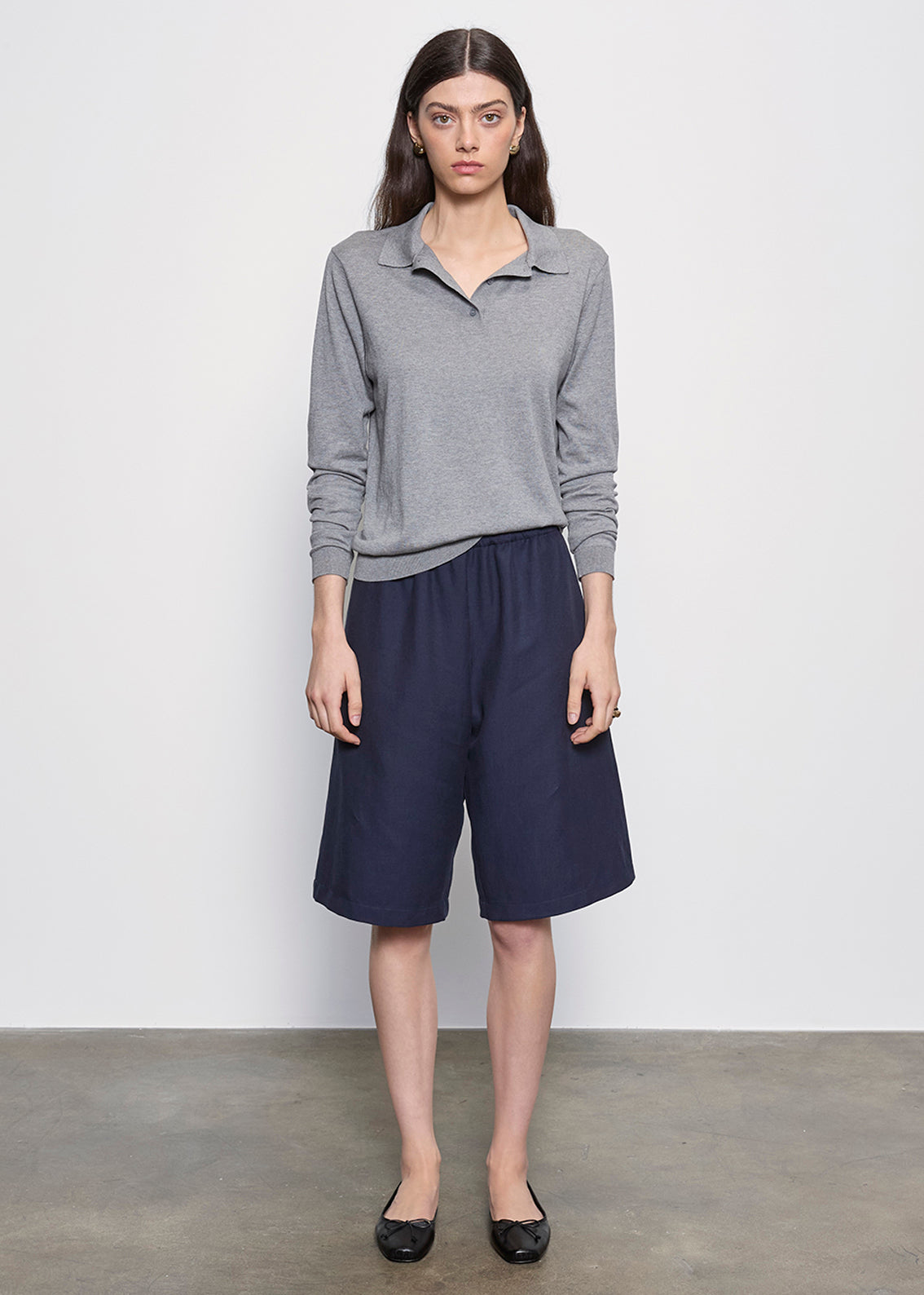 Twill Bermuda Short | Navy – Enza Costa