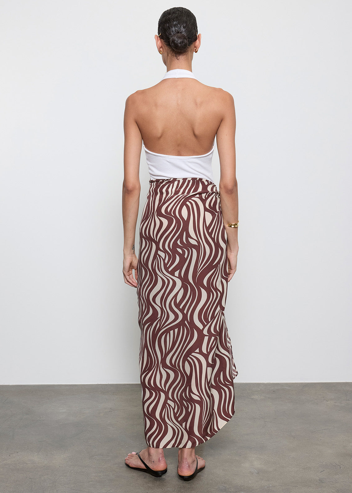 Silk Rib U Halter | White