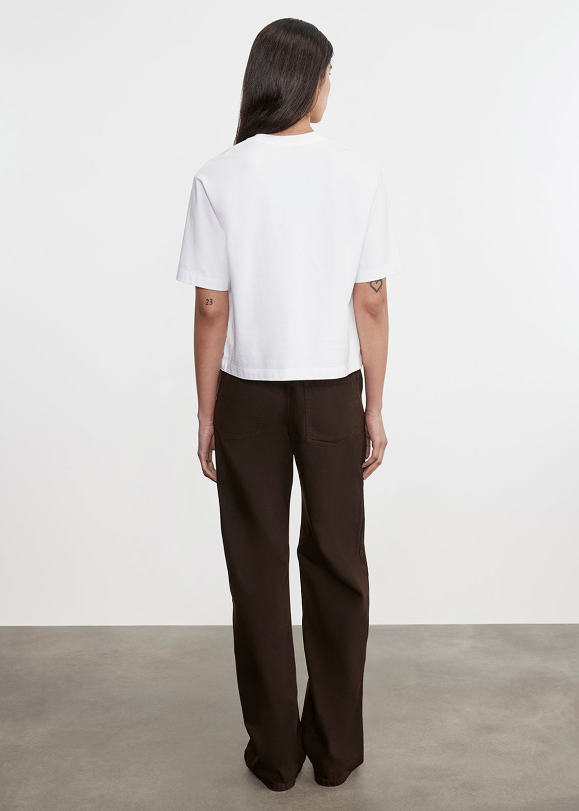 S/S Supima Boxy Tee | White