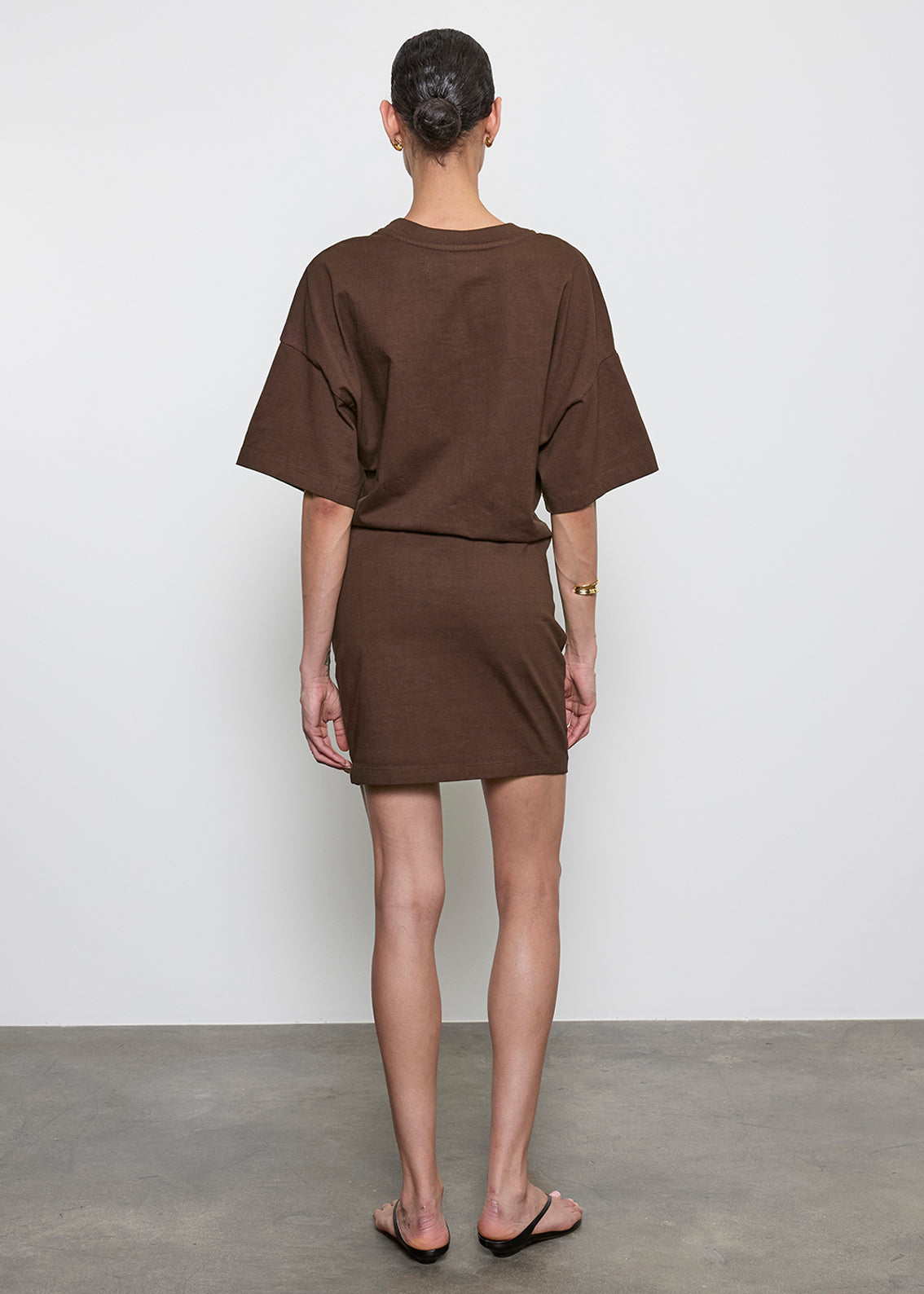 S/S Supima Curve Mini Dress | Chocolate