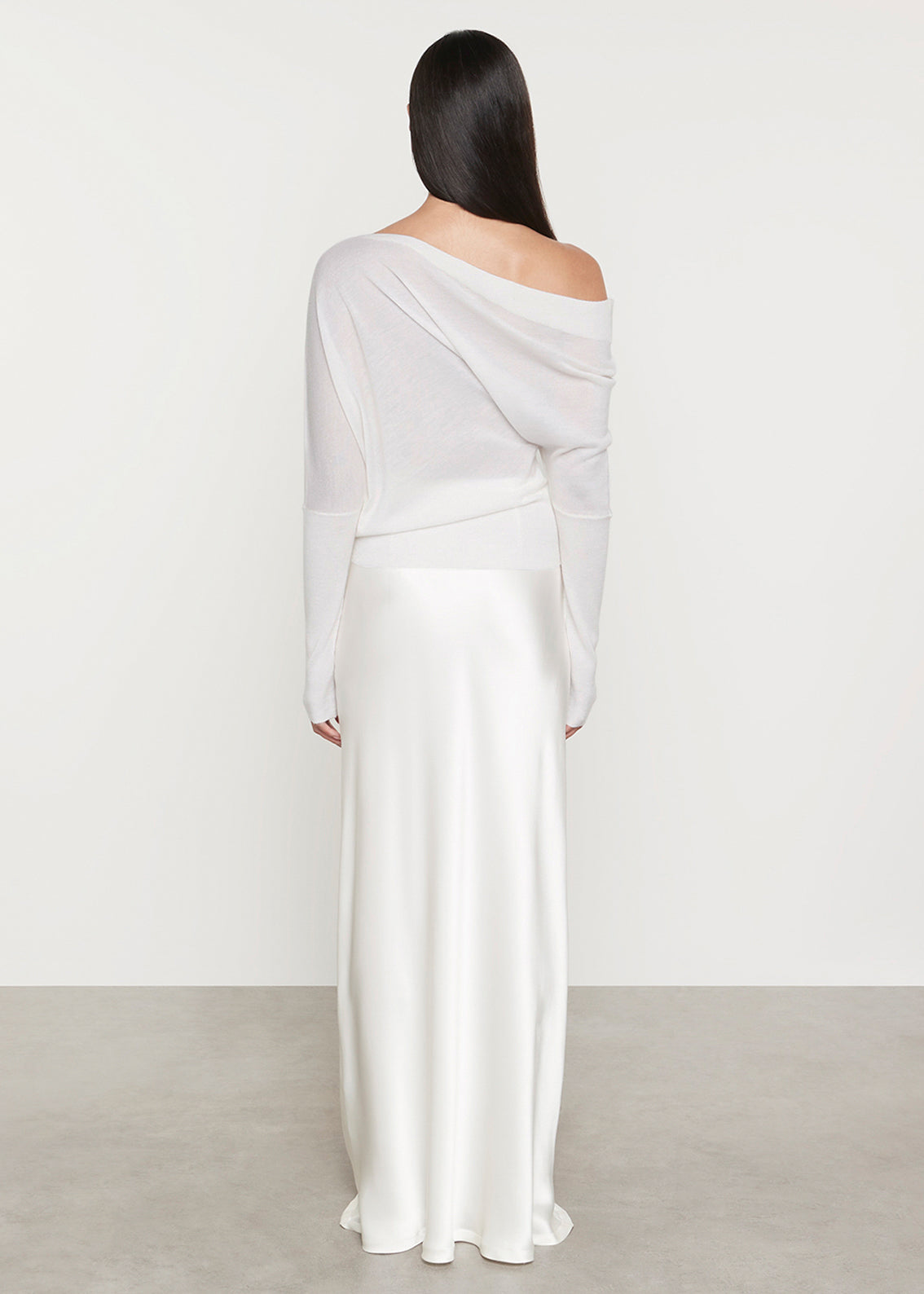 Tissue Cashmere Slouch Sweater | Chalk