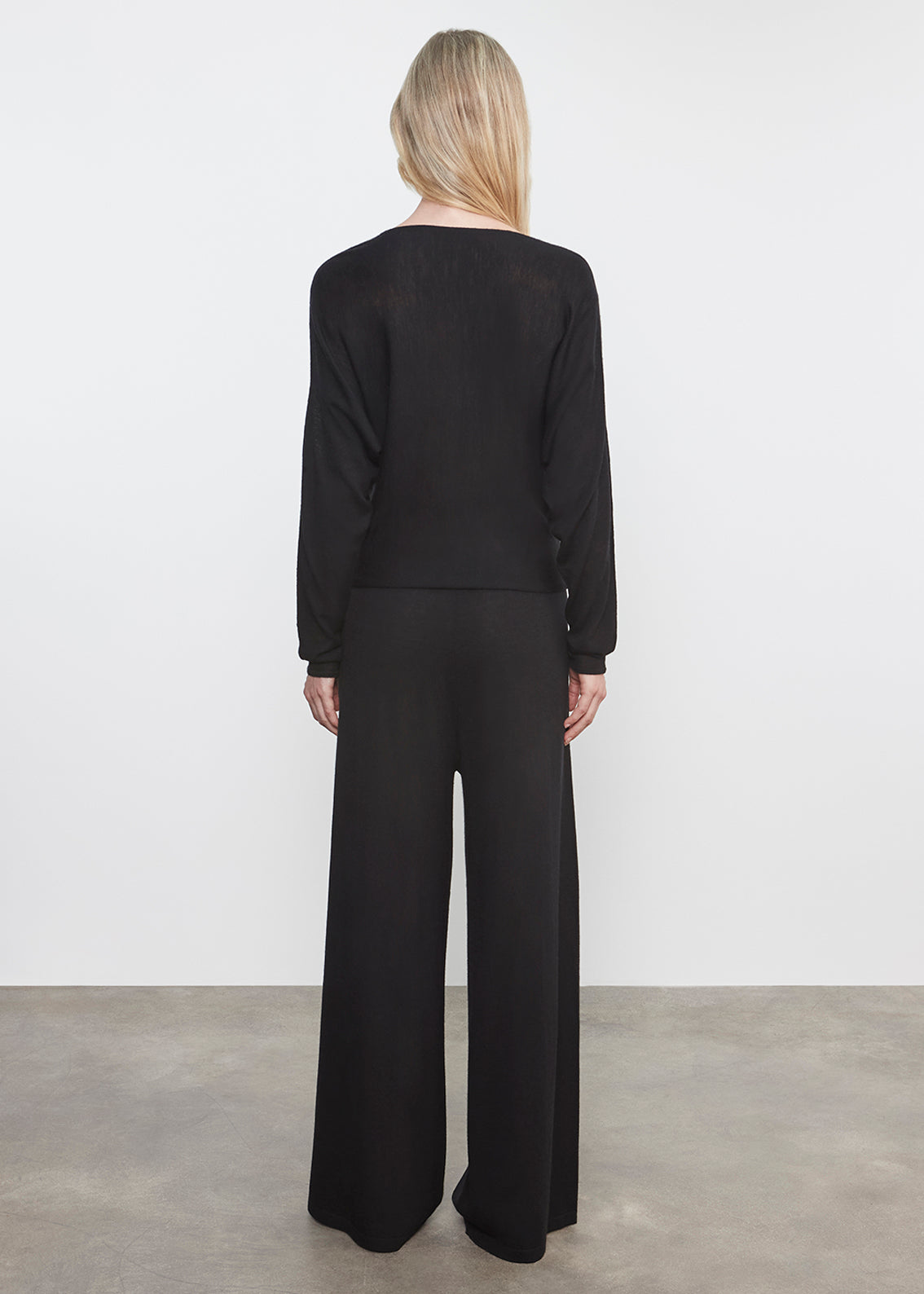 Tissue Cashmere Drawcord Pant | Black