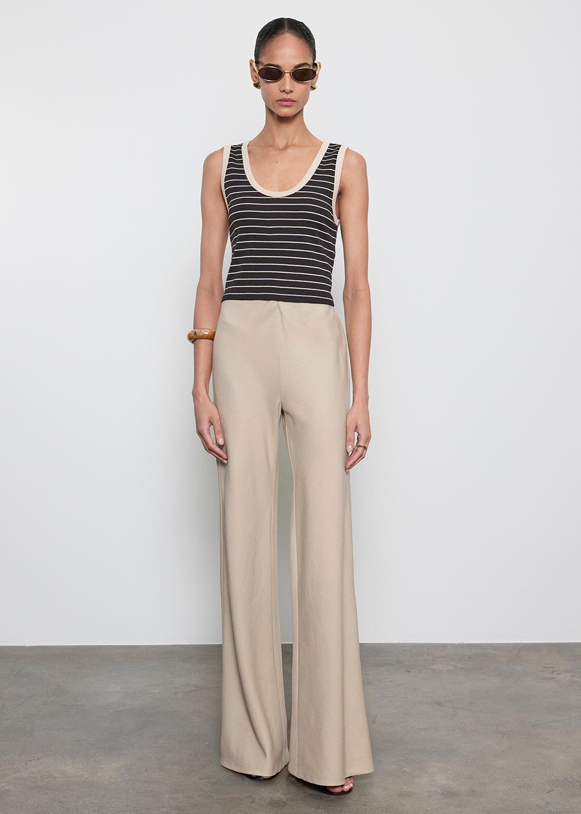 Twill Bias Pant | Stone