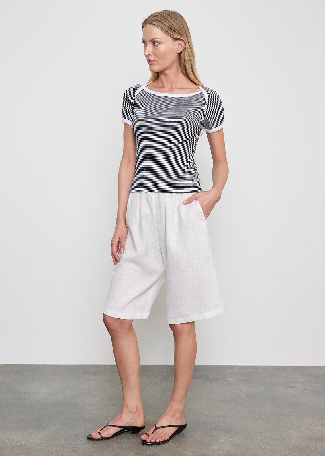 Linen Bermuda Short | Undyed