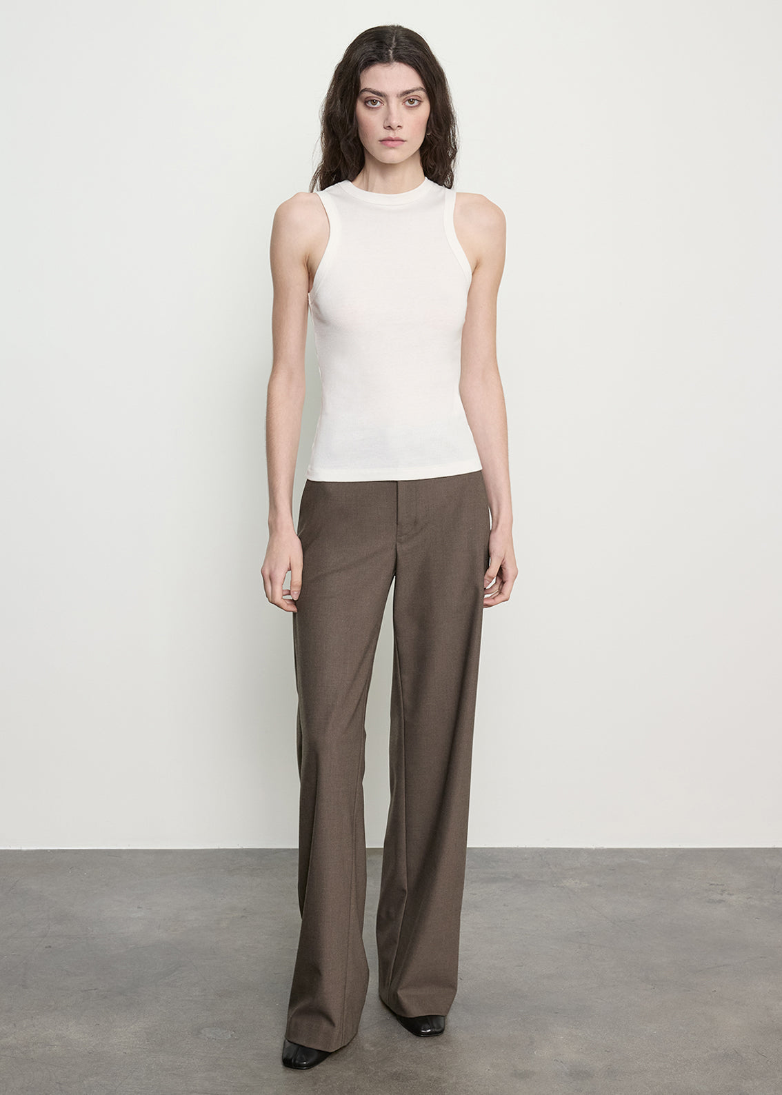 Cashmere Rib Tank | Off White
