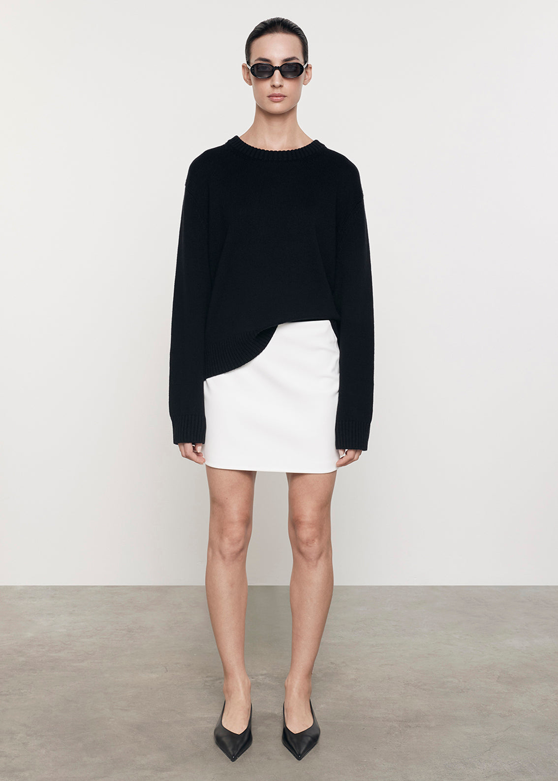 Leather Mini Skirt | Off White