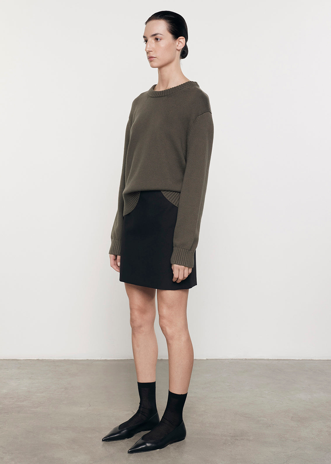 Cashmere Cotton L/S Crew | Fatigue