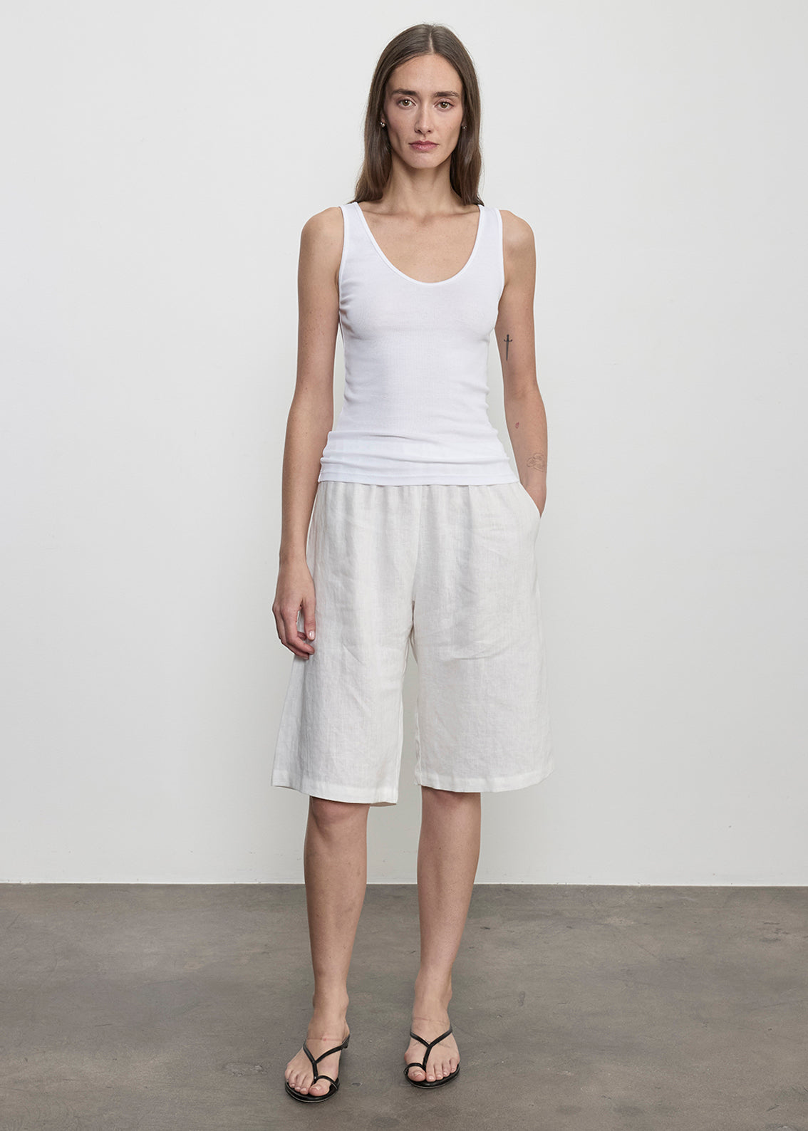 Linen Bermuda Short | Undyed