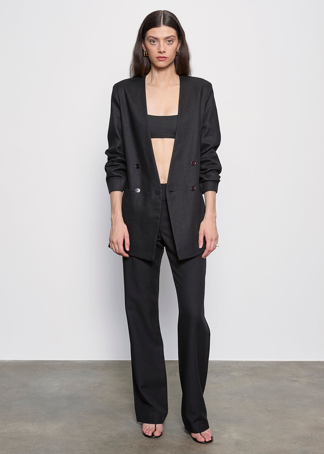 Twill Minimal Trouser | Black