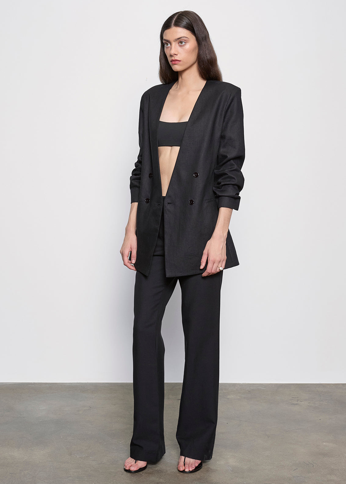 Twill Minimal Trouser | Black