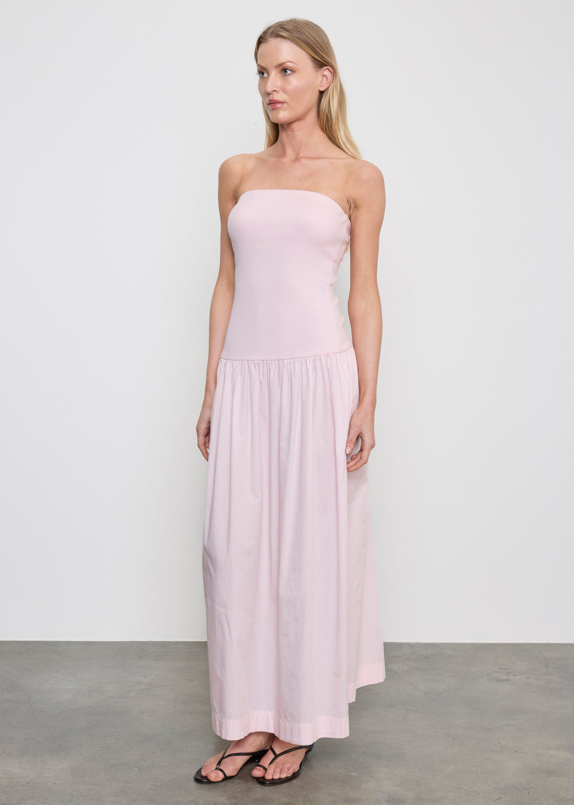Cotton Bandeau Dress | Cherry Blossom Enza Costa Cotton Bandeau Dress | Cherry Blossom Enza Costa