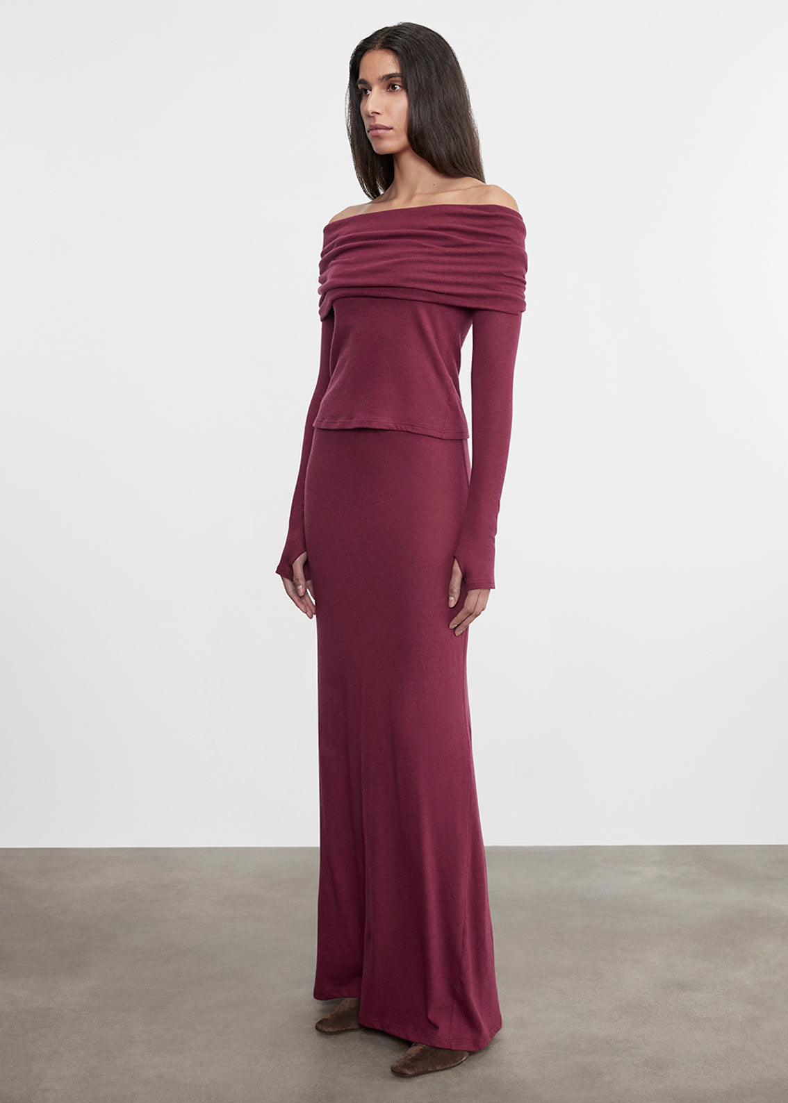 Cashmere Bias Skirt | Barolo