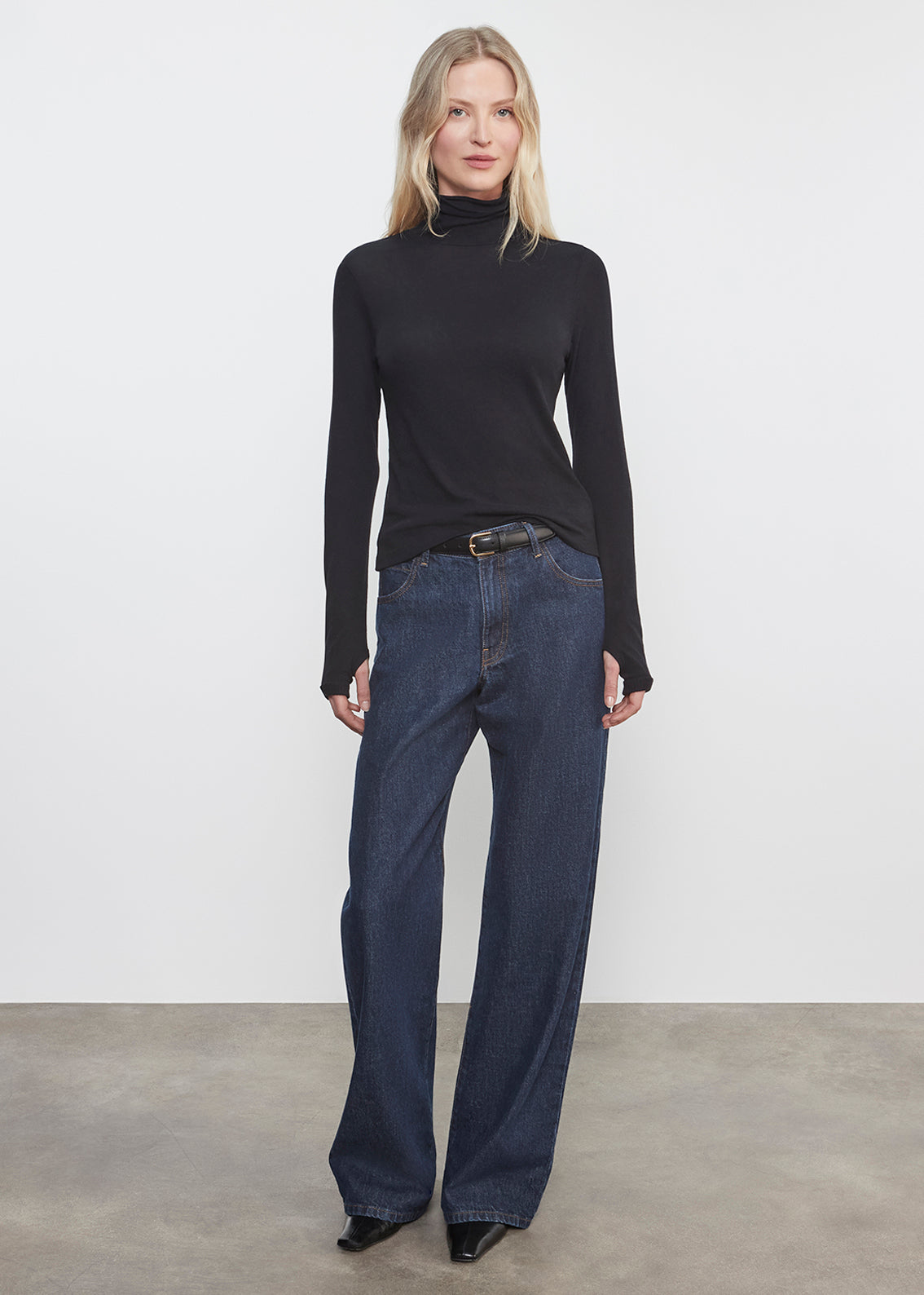Relaxed Straight Leg Jean | Dark Rinse