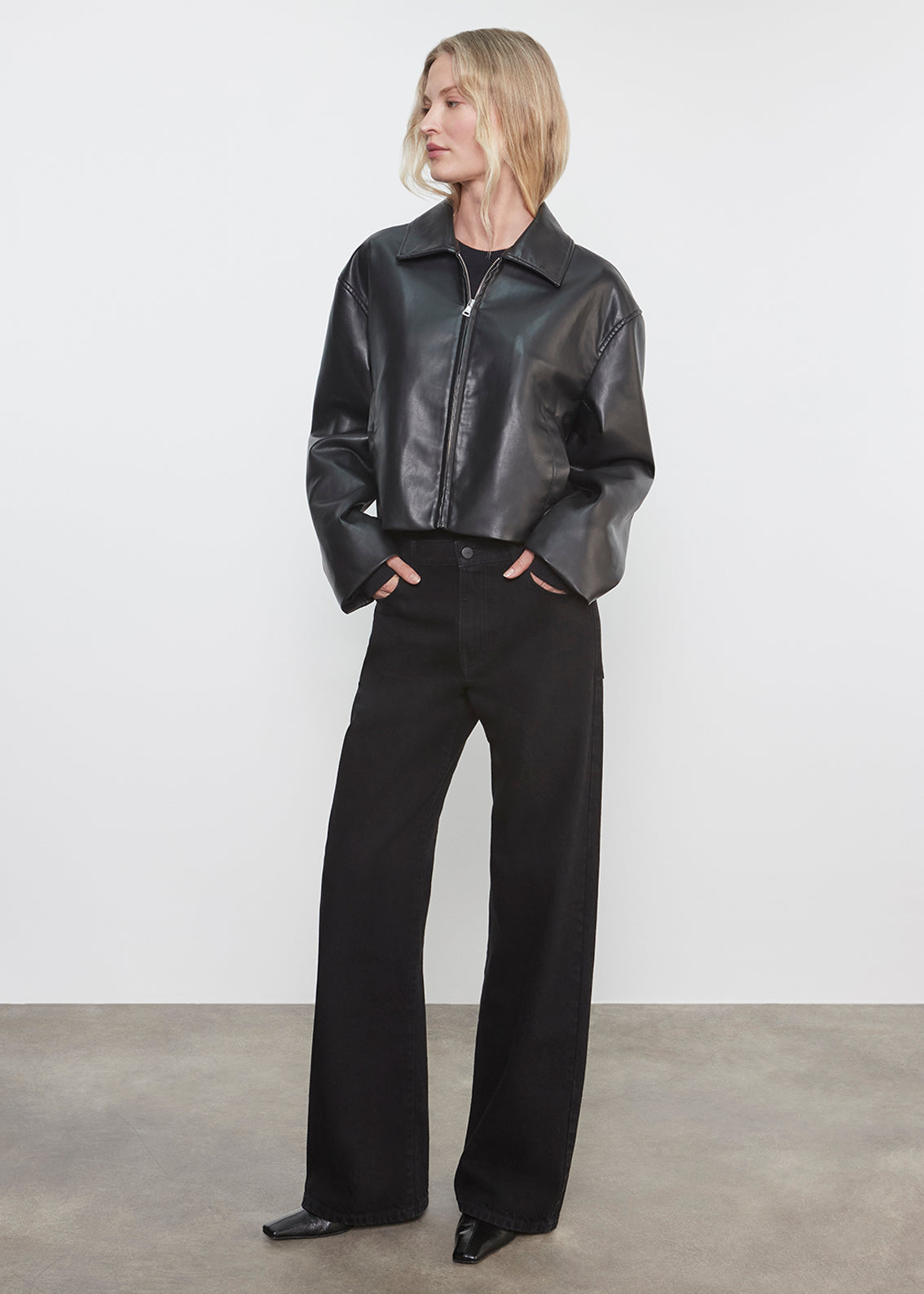 Relaxed Straight Leg Jean | True Black