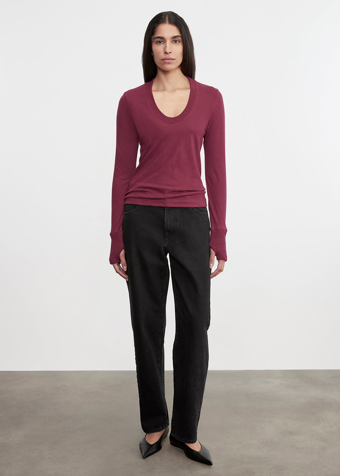 Cashmere Easy Cuffed U | Barolo