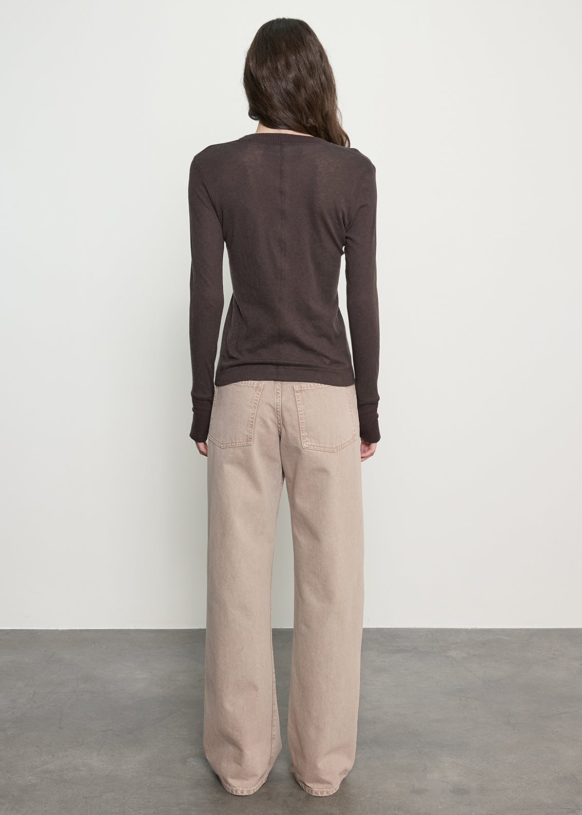 Cashmere Easy Cuffed U | Dark Brown
