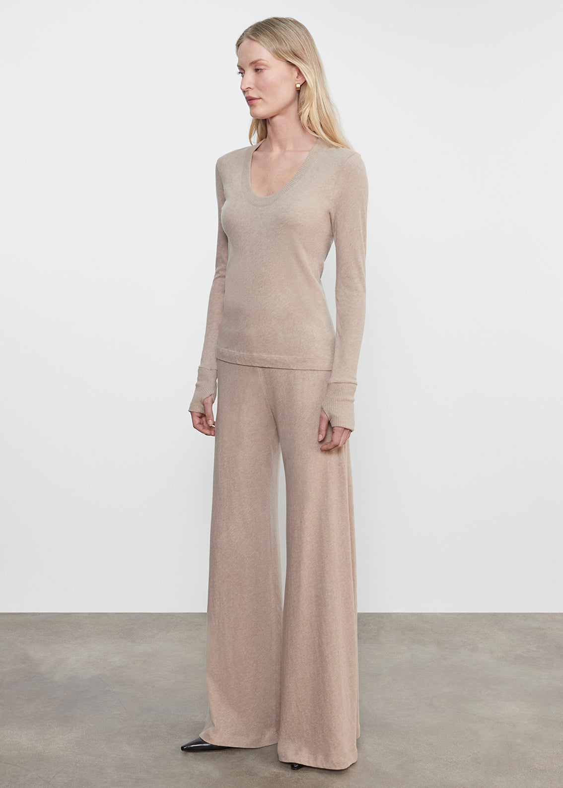 Cashmere Easy Cuffed U | Khaki