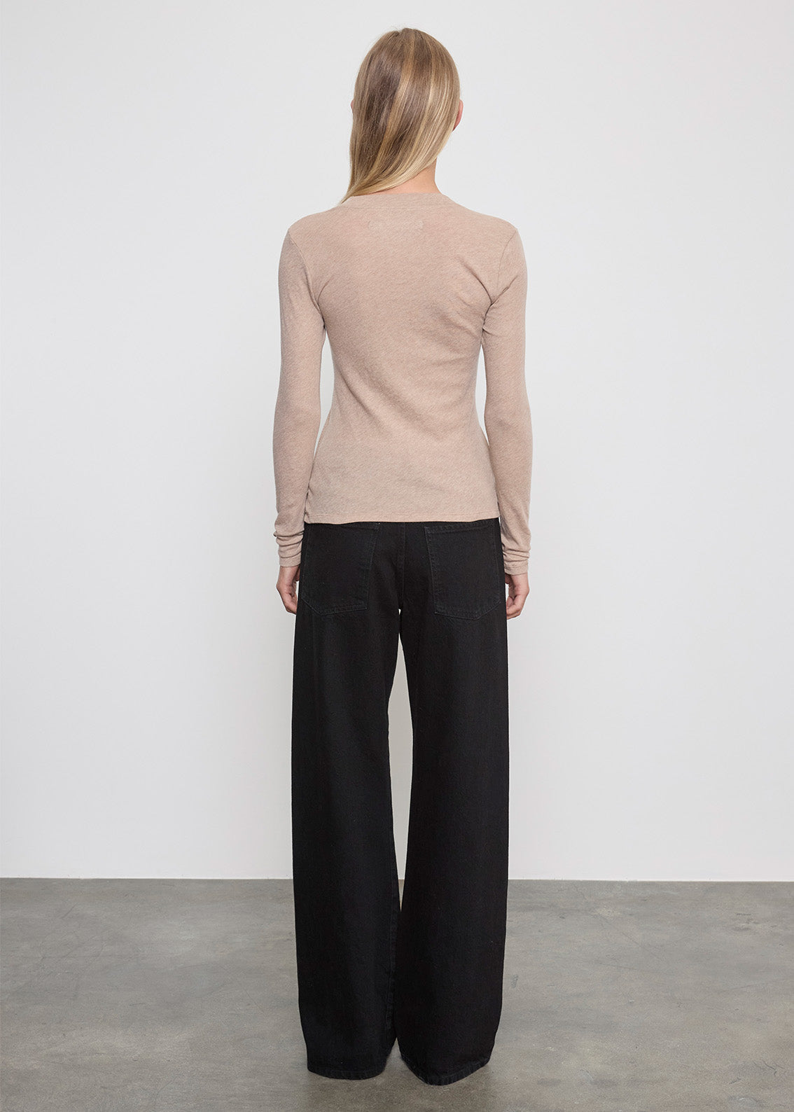 Cashmere L/S Cardigan | Khaki