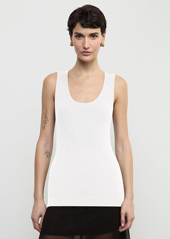 Boucle Knit Tunic | Off White